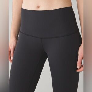 Lululemon Wunder Under Crop, High-Rise, Black, Size 8
